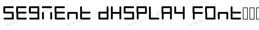 Segment display font字体转换
